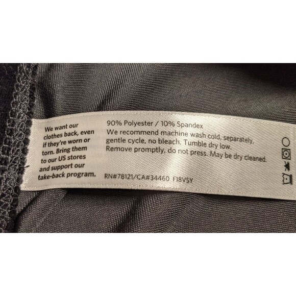 EILEEN FISHER Black Velour Velvet Straight Leg Pull-On Elastic Waist Pants XL - Picture 7 of 7